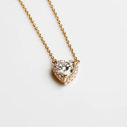 Heart Necklace Silver & 18K Gold Plated